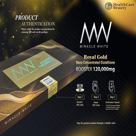 Miracle White Royal Gold Glutathione Booster Injection