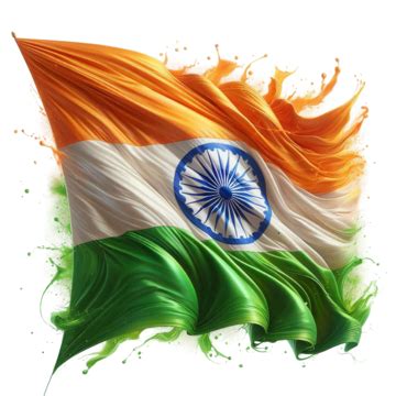 3d Waving Indian Flag On Transparent Background, Waving Indian Flag ...