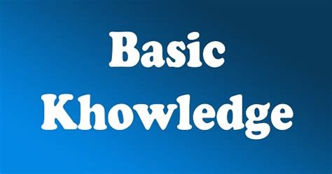 Image result for Learn Basic Knowledge