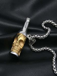 VAGHBHATT Korean Beer Bottle Necklace for Men Alloy Chain Price in ...