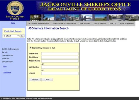 JSO Inmate Search (Jacksonville Inmate Lookup) - Criminal Data Check ...