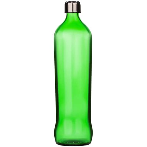 SAND DUNE Set of 1, 750 ml Each Green Glass water bottle, with Leak ...