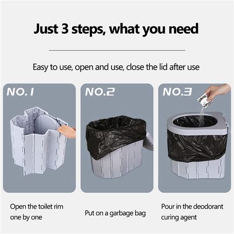 Buy Portable Folding Toilet, Upgrade Camping Toilet, Potty Car Toilet ...