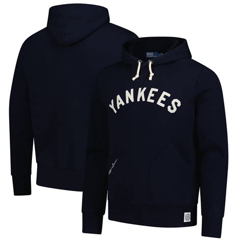Men's Polo Ralph Lauren Navy New York Yankees Pullover Hoodie - Walmart.com