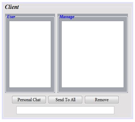 Chat Message Application in Java 的图像结果