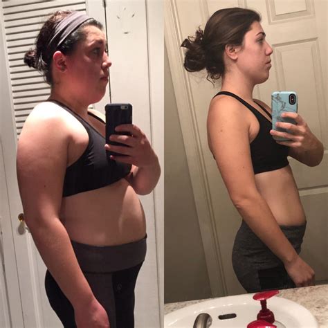 F/23/5’4’’ [200 lbs > 135 lbs = 65 lbs] Pictures were taken exactly 2 ...