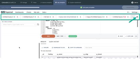 Run SQL Query 的图像结果