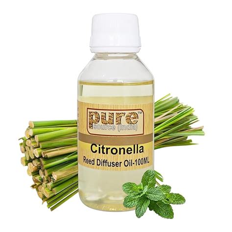 Pure Source India Aroma Reed Diffuser Refill Citronella 100ML. : Amazon ...