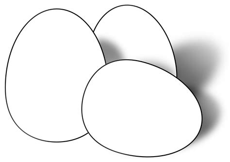 Eggs Clip Art Black And White
