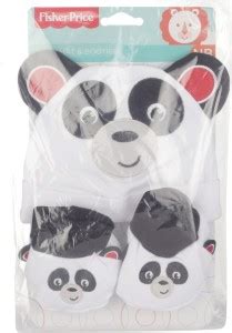 FISHER-PRICE Fisher Price Baby Cap & Booties Set Pack of 2 White (Panda ...