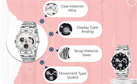 ON TIME OCTUS Combo of 2 Analog Metal Strap Watch for Boys and Mens 301 ...