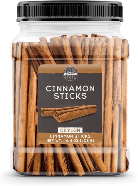 Amazon.com : Birch & Meadow Ceylon Cinnamon Sticks, 14.4 oz, True ...