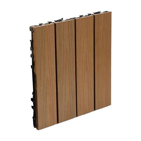 AUDeals Wood Floor Tiles Interlocking Deck Tiles for Outdoor & Indoor ...