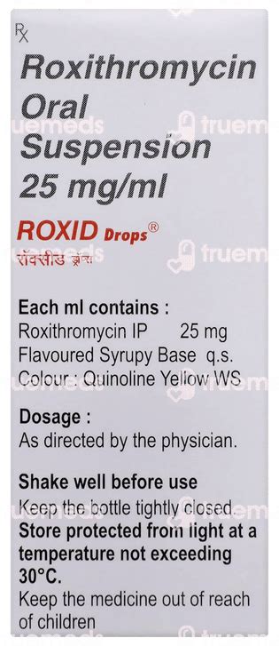 Roxid 25 Mg Drops 10 Ml: Uses, Side Effects, Price & Substitutes