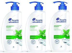 HEAD & SHOULDERS Cool Menthol pack of 3 650 ml - Price in India, Buy ...