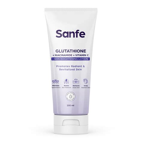 Buy Sanfe Glutathione Niacinamide Vitamin C Skin Brightening Lotion ...