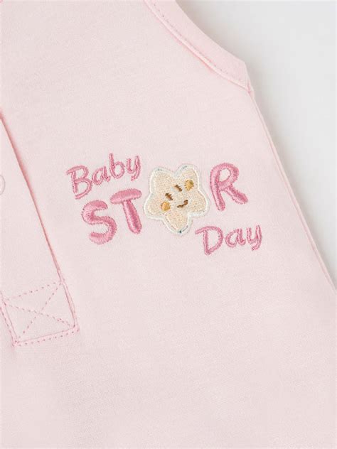 Popees Sleeve Less Front Open Bodysuit (0-6 Months) Made Of Organic Ba ...