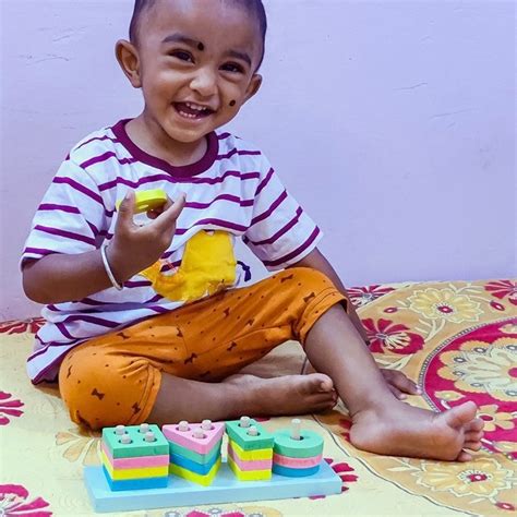 Shape Sorter/Matching Puzzle for Kids - 4 Pillar – Channapatna Toys