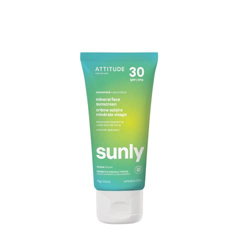 Attitudemineral Face Sunscreen With Zinc Oxide Spf 30 Ewg Verified ...