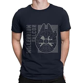 Buy Silly Punter Official Star Wars: Millennium Falcon Men's Cotton ...