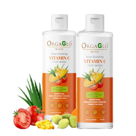 Orgaglo Natural Vitamin C Face Wash for Skin Brightening (Buy 1 Get 1 ...