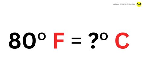 What is 80 degrees Fahrenheit in Celsius ? - QnA Explained - YouTube