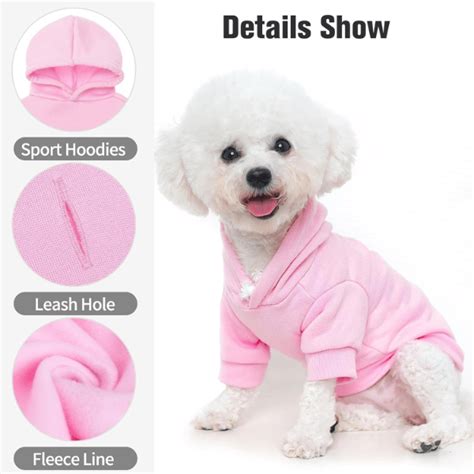 Pink Dog Hoodie with Leash Hole_M191_ – MEKANSHI