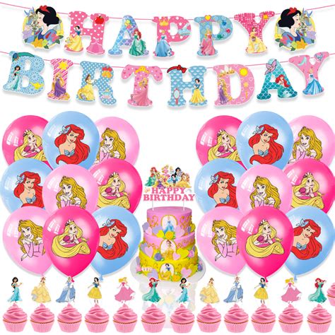 [SG Seller] Disney Princess theme Birthday party decoration Banner set ...