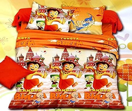 Small Wonder CHHOTA BHEEM BEDSHEET with Pillow Covers,Famous Cartoons ...