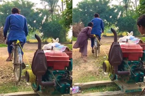 Viral Video: Desi Jugaad! The unique way of starting a generator will ...