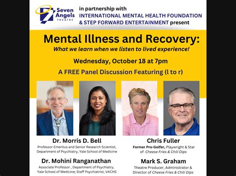 Mental Illness and Recovery seminar at Seven Angels Theatre October 18 ...