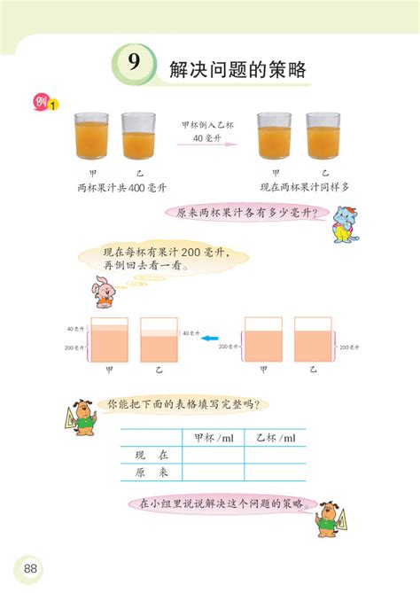 小学五年级数学下册解决问题的策略_苏教版小学课本