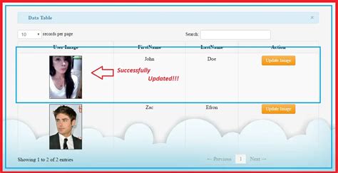 Update Databse MySQL PHP Code 的图像结果