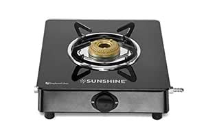 Sunshine Apollo Gas Stove Manual Ignition (Glass Top, 2 year warranty ...