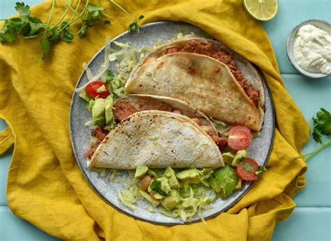 Snelle vegetarische soft shell taco's - My Food Blog