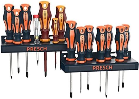 Presch Screwdriver Set 14 pcs Magnetic Screwdriver Set with Phillips ...