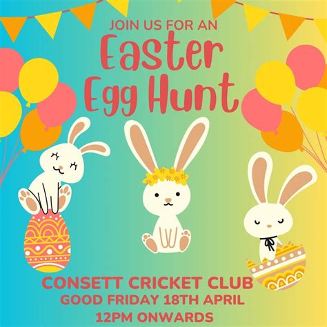Consett Cricket Club Easter Egg Hunt, Consett Cricket Club, 18 April ...