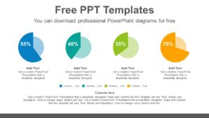 Colorful-pie-charts-PowerPoint-Diagram-Template - PPTX Templates