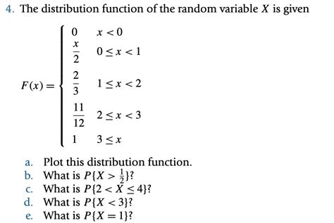 Image result for Distribution Function of a Random Variable