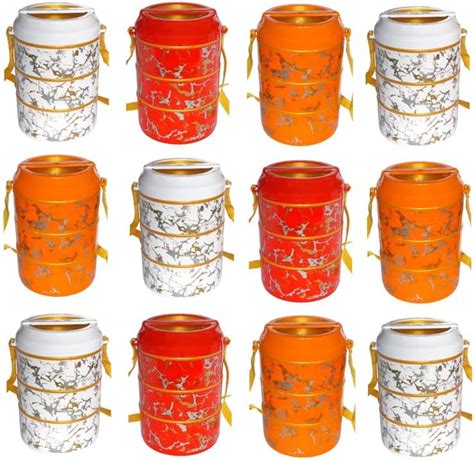 Buy Kotak Sales Munch Insulated Double Wall Three Container 700ML Hot ...