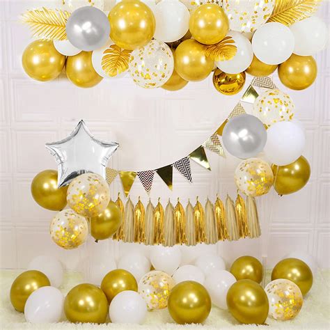 Buy Gold Birthday Decorations, Gold HAPPY BIRTHDAY Balloons Banner ...