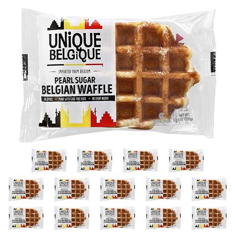 Amazon.com: Authentic Imported Pearl Sugar Belgian Waffles (Traditional ...