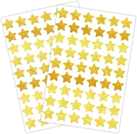 Amazon.com: Gold Star Stickers for Kids Reward, 1.5" Holographic ...