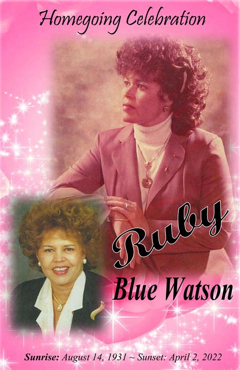 Ruby Watson Obituary April 2, 2022 - Carrons Funeral Home