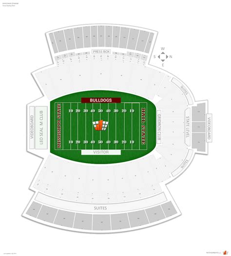 Mississippi State Football Stadium Seating Chart - chartdevelopment