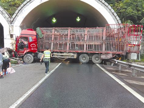 货车出事故横在隧道口 危急时刻上演一场高速救援-新闻中心-温州网