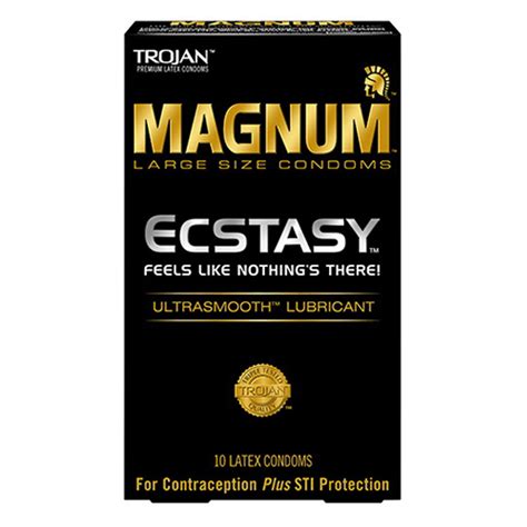 Trojan Magnum Ultrasmooth Lubricant Large Size Condoms, 10 Ea