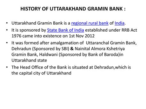 Presentation on Uttarakhand Gramin Bank | PPTX