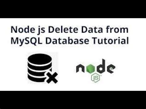 Image result for Node.js Delete MySQL HTML Code Example