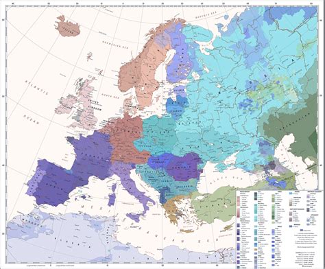 Europe Language Map 的图像结果